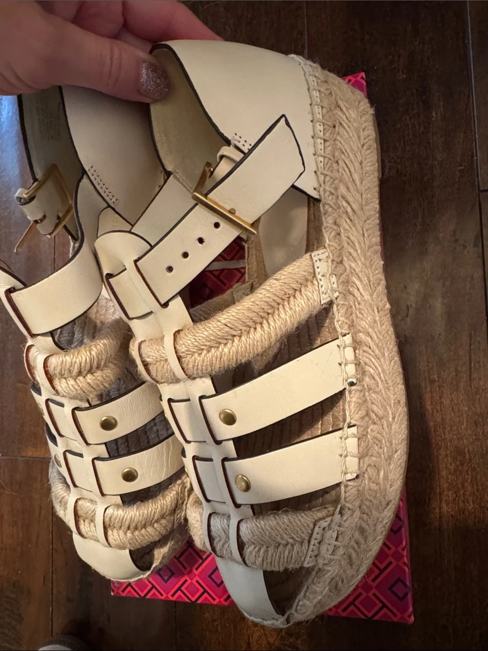 Tory Burch Fisherman Espadrille Platform Sandals with Braided Rope Detail
